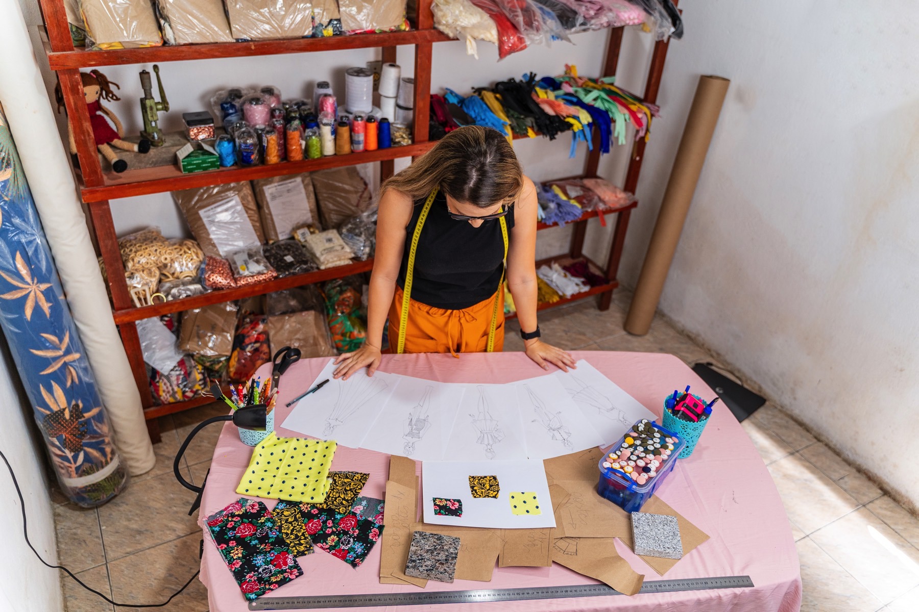 image of trending outfits (for a clothing boutique)